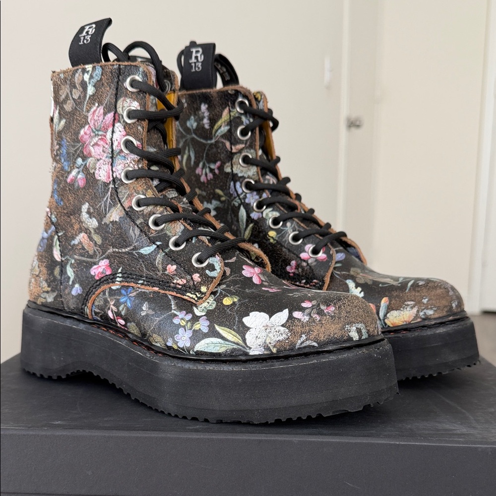 R13 single-stack lace-up boots - Picture 3 of 16